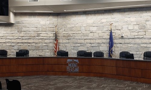 Village Board meeting room. 